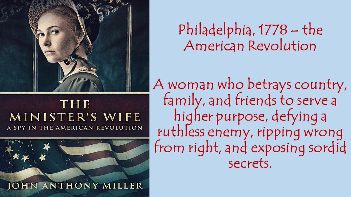 authorjamiller's tweet image. The Minister’s Wife
Philadelphia, 1778 - the American Revolution: Betrayal wears many faces
#histfic, #womensfiction #thriller
mybook.to/vo3q