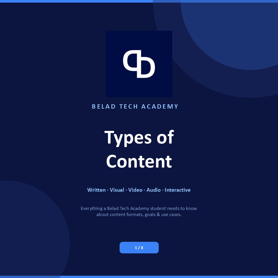 Belad Tech Academy tweet media