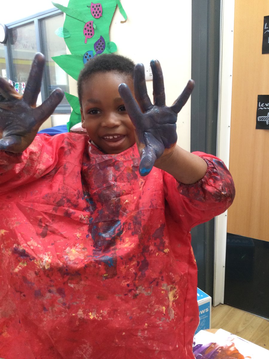 allsaintsbootle's tweet image. Little hands, big masterpieces! Happy World Art Day!! #EYFS