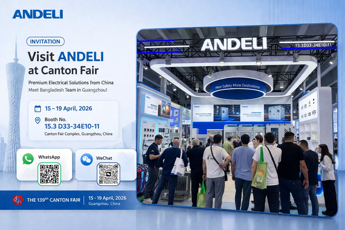 andelibdx's tweet photo. Planning to visit Canton Fair?

Don’t miss ANDELI!
✔ Direct factory price
✔ Bangladesh support team
✔ Latest electrical innovations
📩 Message us now on WhatsApp to schedule your visit

#Andeli #CantonFair #Guangzhou #AndeliBD #Electrical https://t.co/JKsyzUt0fC