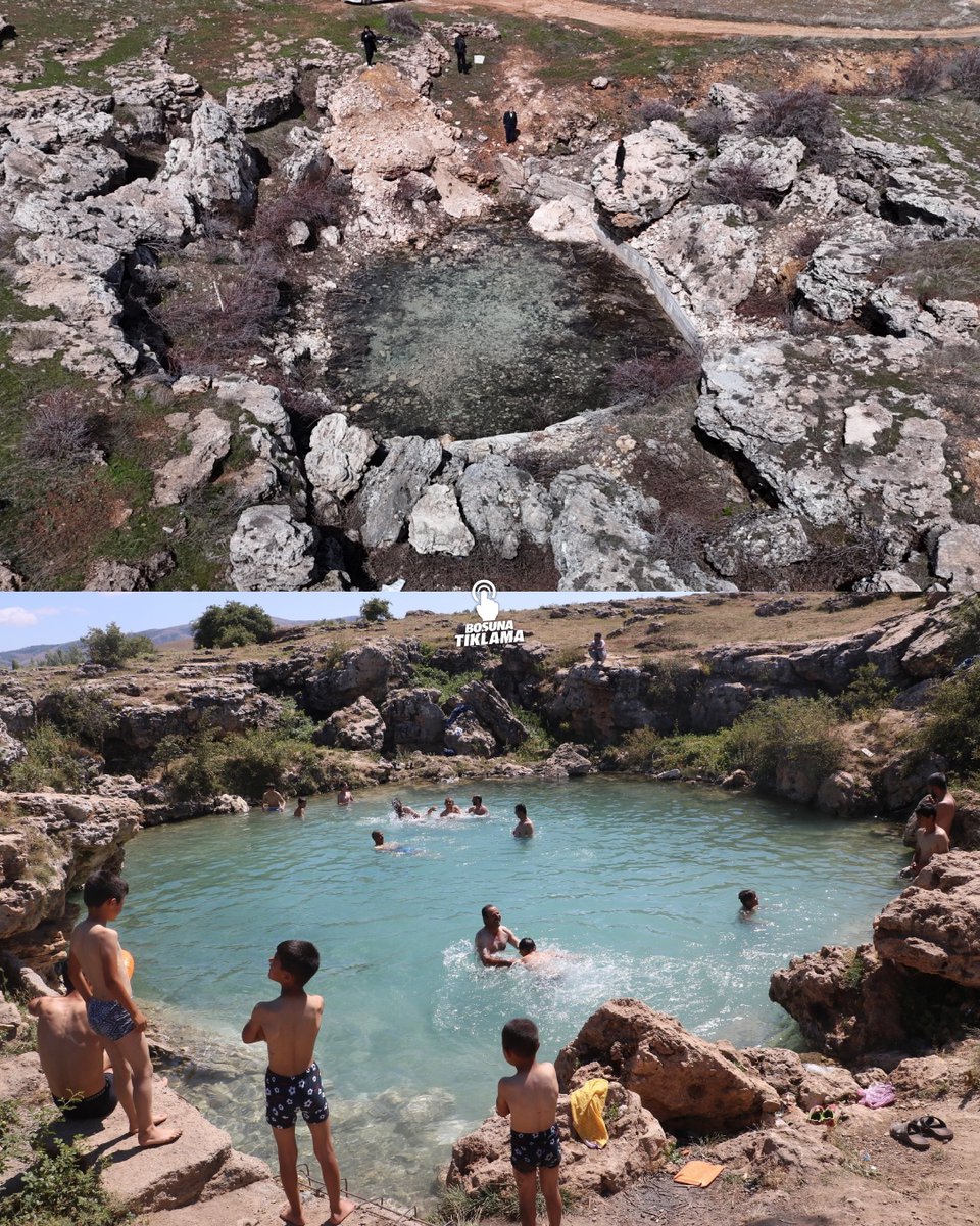 Sivas'ta 3 yıl önce kuruyan Uyuz Gölü, yeniden su tuttu.
