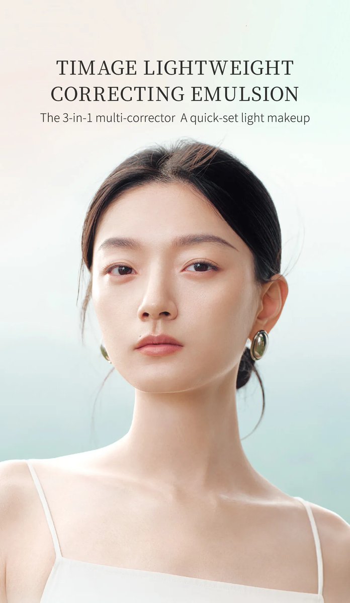 Faceare2025's tweet image. Flawless nude look in 5 seconds? Yes! 🙌 Our Lightweight Correcting Emulsion is a 3-in-1 multi-corrector – finger application, quick-set, dual shades. No skills needed. Simplify your routine today 👉 facecare.com.cn #lightweightmakeup #5secondmakeup #facecarecosmetics