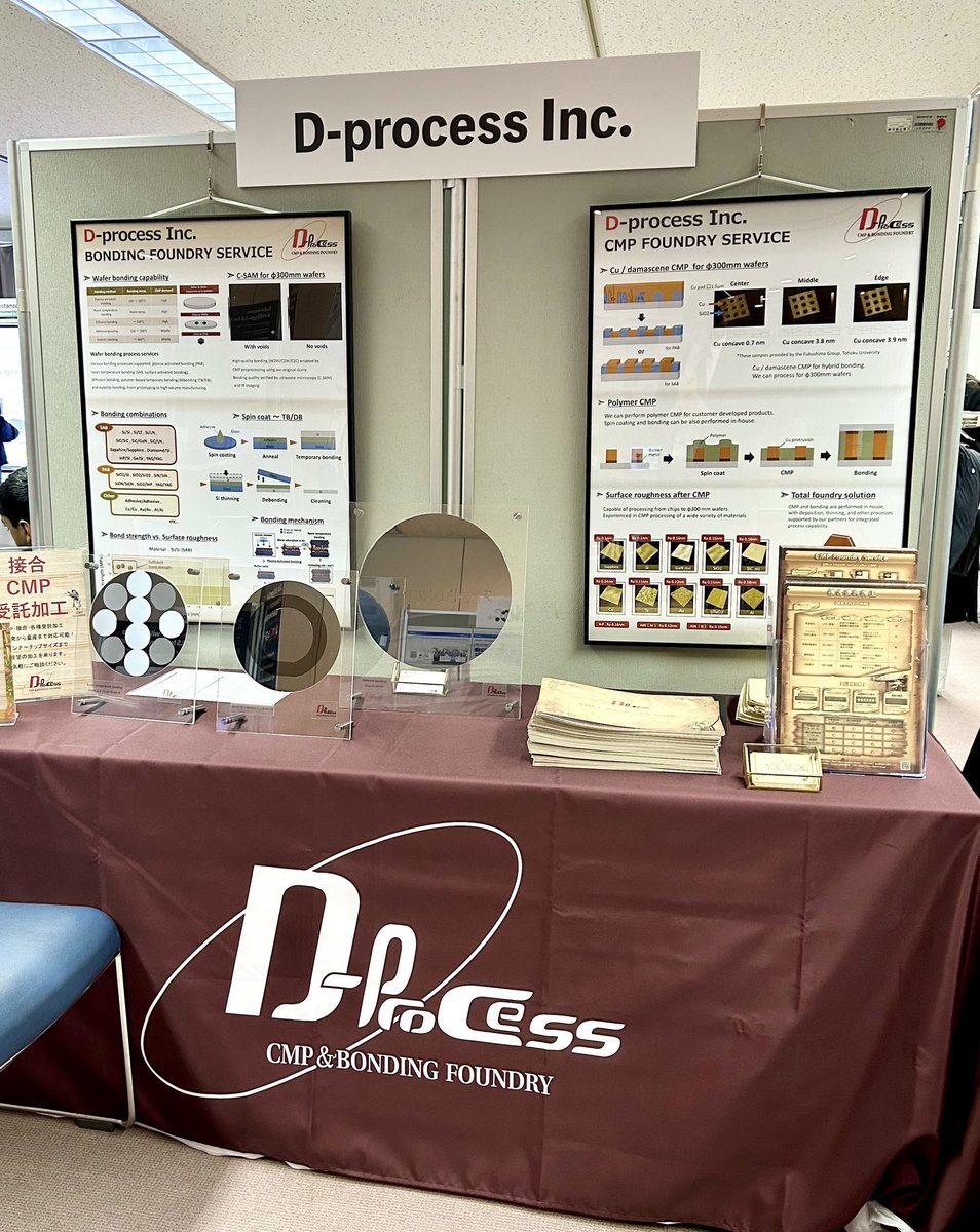Dprocess_JP's tweet photo. ICEP-HBS 2026
本日より出展スタートしております！
みなさまのご来場をお待ちしております✨ ■展示期間：
2026年4月15日(水)〜4月17日(金) ■展示会場：広島国際会議場
 https://t.co/x9gjOlcjJc

#半導体製造
#半導体材料
#ICEP2026
#接合 #CMP
#受託加工
#日本ものづくり
#BtoB企業 https://t.co/UWMVD2cKmJ