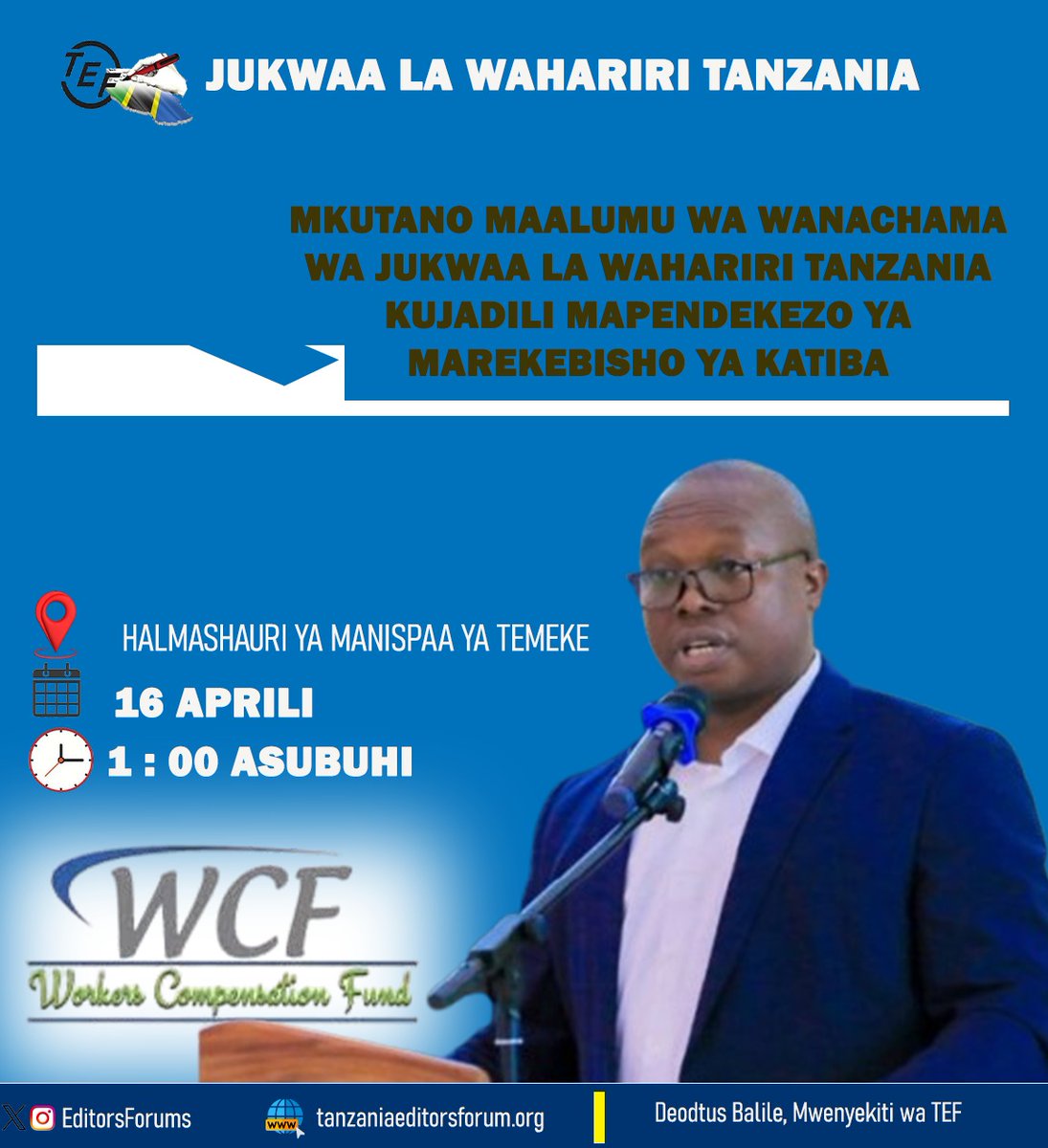 Tanzania Editors Forum (TEF) tweet media
