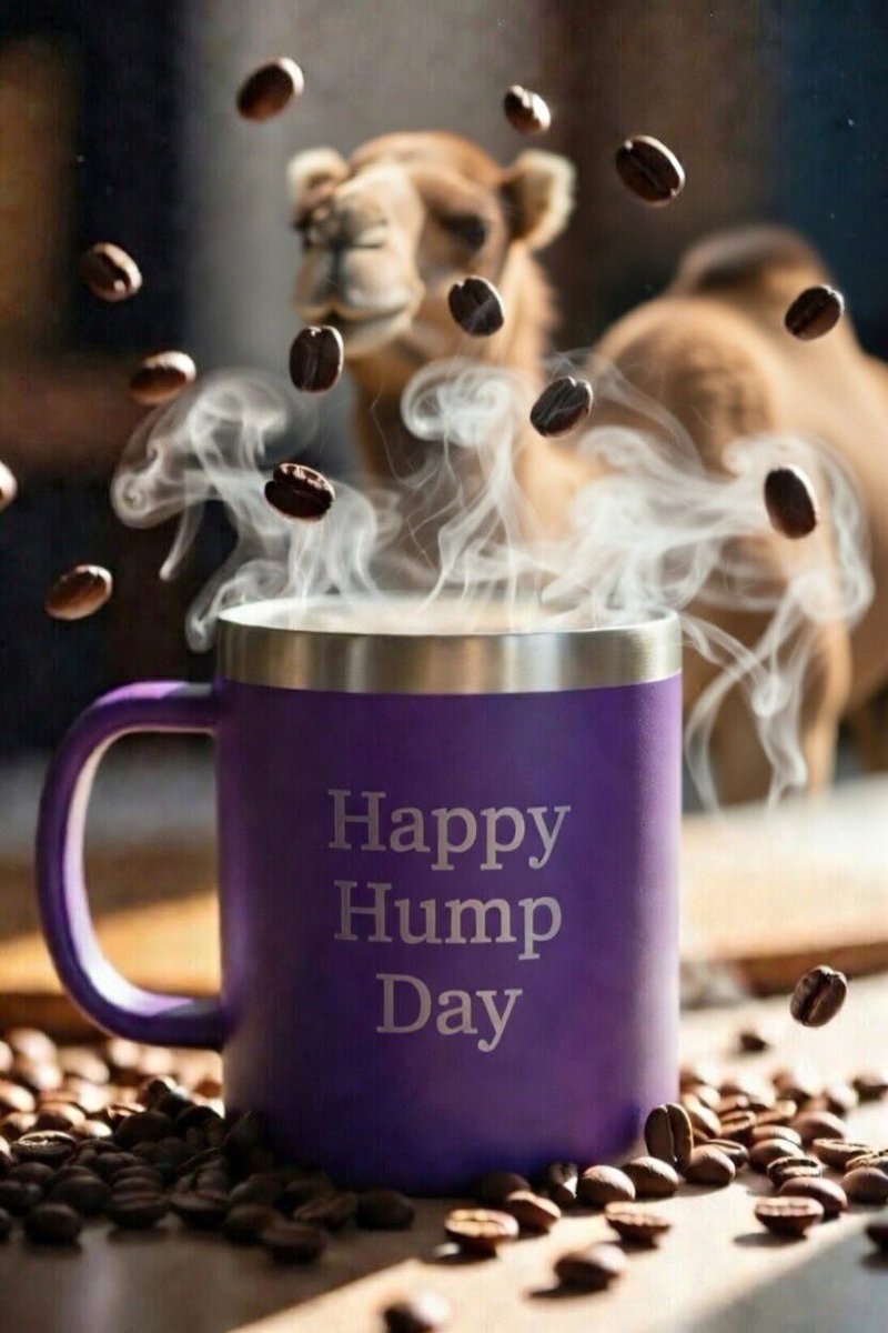 Cali_Hillbilly's tweet image. Oh wow, Happy Hump Day everybody! 🐪☕ #CoffeeFix
Nothing screams “living the dream” like dragging yourself through Wednesday with a purple Hump Day coffee mug. Yay. We’re halfway to the weekend. Try to contain your excitement. 🙄💜
#HumpDay #WednesdayWisdom