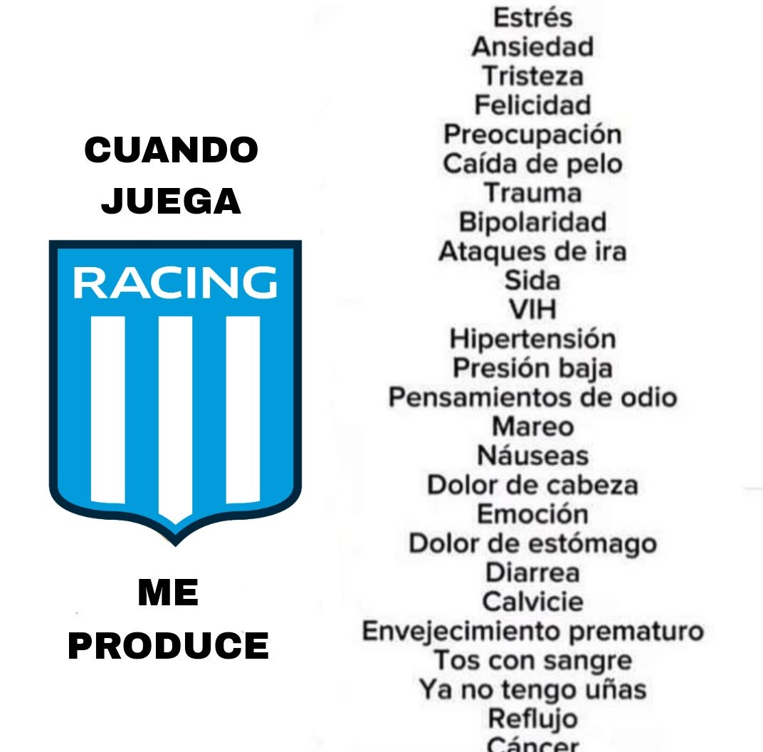 HOY JUEGA RACING!!!