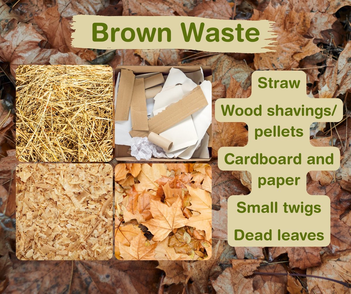 RecycleDevon's tweet image. Want perfect compost? It's all about the mix!🪱Aim for a 50/50 balance of carbon rich 'browns' and nitrogen rich 'greens' to keep your compost healthy. Get started composting, here: recycledevon.org/compost 

#compost #zerowaste   #gardening