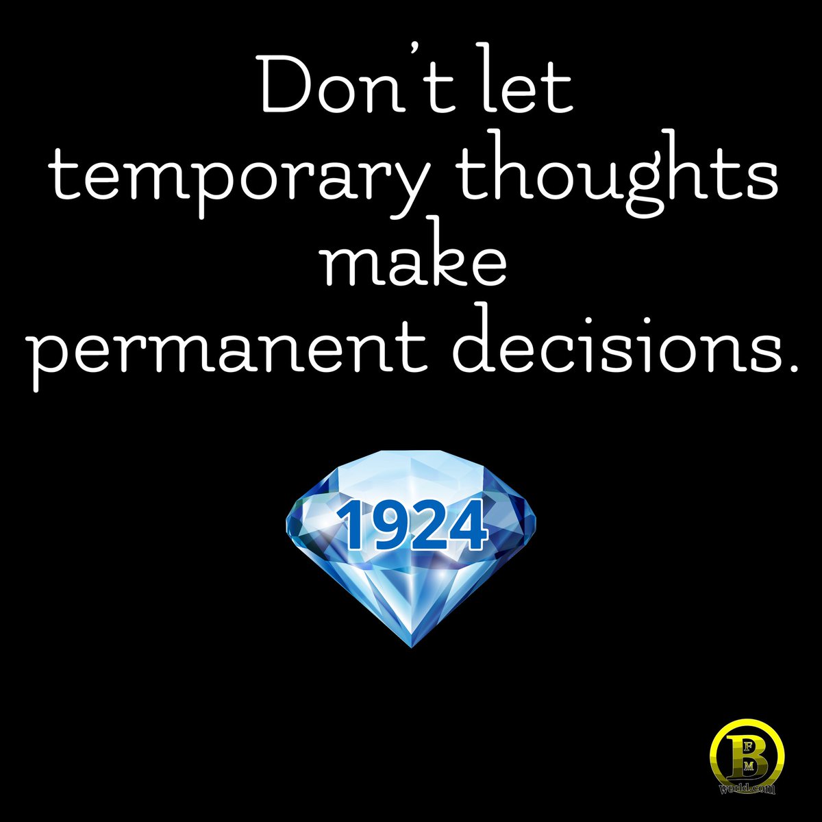 BrianFrasierM's tweet image. #bfmworldthoughts💎 BFM Gems No. 1924  #temporary #realtalk #bfmworld
