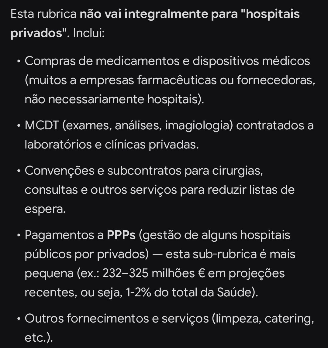 Claudio06SPS's tweet photo. @PedroGuerraPCP @JornalNoticias Esta imagem é enganadora, o dinheiro para o privado é relativo a muita coisa não só para os hospitais privados, vou deixar duas imagens, na segunda vem as fontes da pesquisa ⬇️ https://t.co/r3Dwa9bpM2