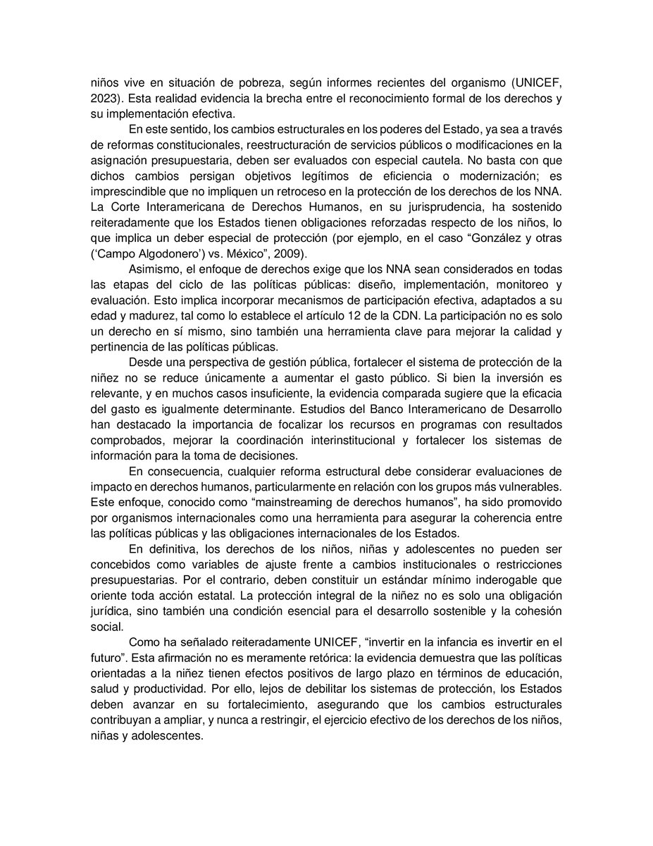 ¡Buenos días! 👋

🗣️Hoy compartimos un análisis de nuestro socio, Vicente Jalilie González, doctorando en Derecho por la Universidad de Alcalá.

📝Nos habla, desde un punto de vista estructural e institucional, sobre los DDHH de los niños, niñas y adolescentes. ⬇️