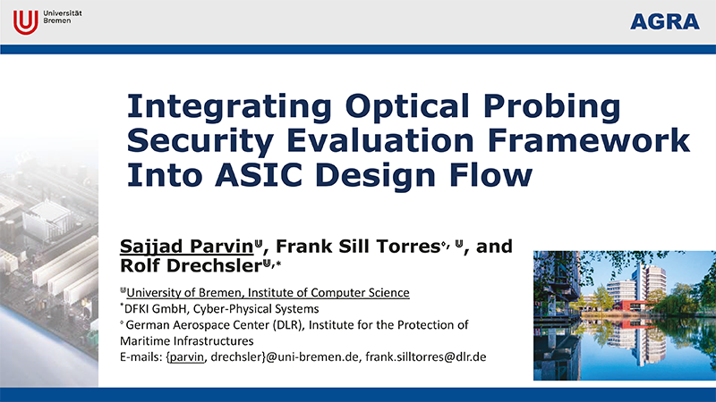 agra_uni_bremen's tweet image. Tomorrow at #DATE: Sajjad Pavin will present "Integrating optical probing security evaluation framework into ASIC design flow" in the Modeling and Simulation session.
*
#conference #design #automation #test @Rolf_Drechsler