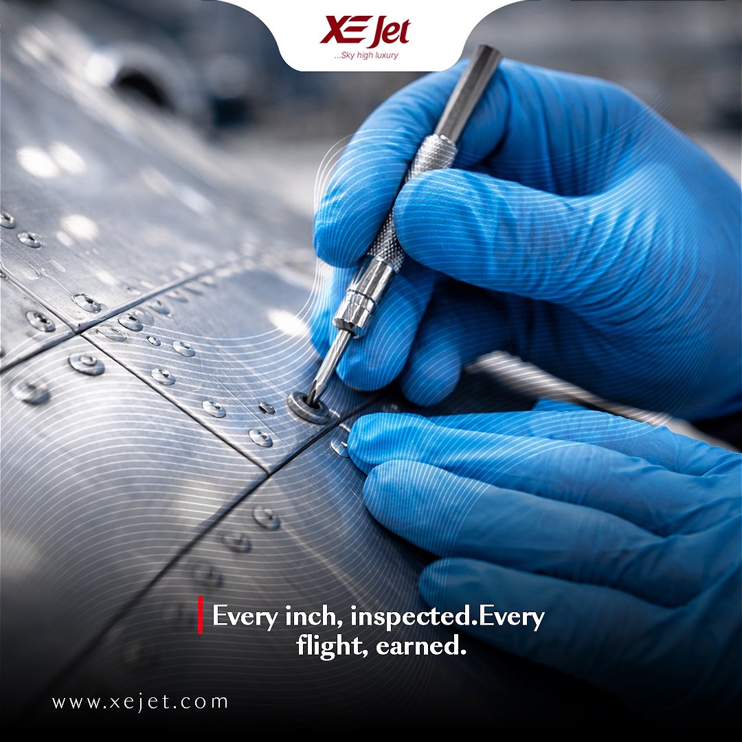 flyxejet's tweet image. Trust is not claimed.
It is built — bolt by bolt, check by check.

Every inch, inspected.
Every flight, earned.

#XEJet
#AviationStandards
#SafetyEngineered
#OperationalExcellence
#HowLeadersMove