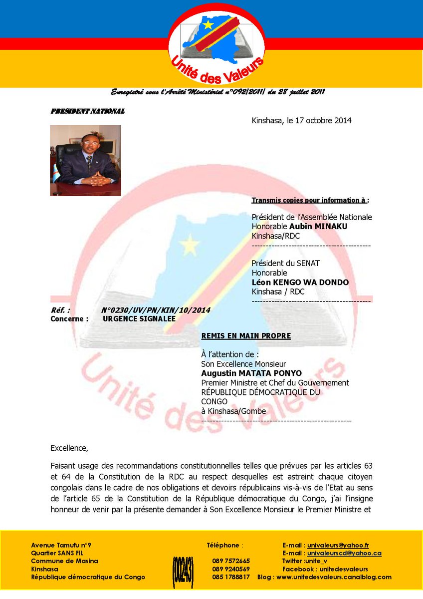 UNITE DES VALEURS (@unite_v) / Posts / X