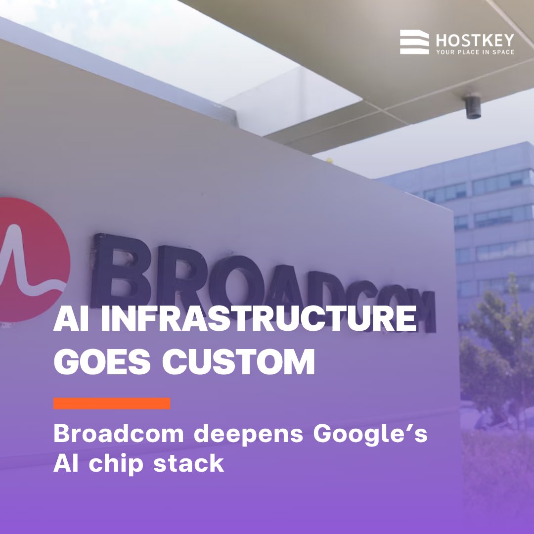 Broadcom’s long-term AI chip deal with Google is another sign that AI infrastructure is moving beyond one-size-fits-all hardware.

Custom silicon, rack-level design and long-term capacity planning are becoming core parts of the AI stack.