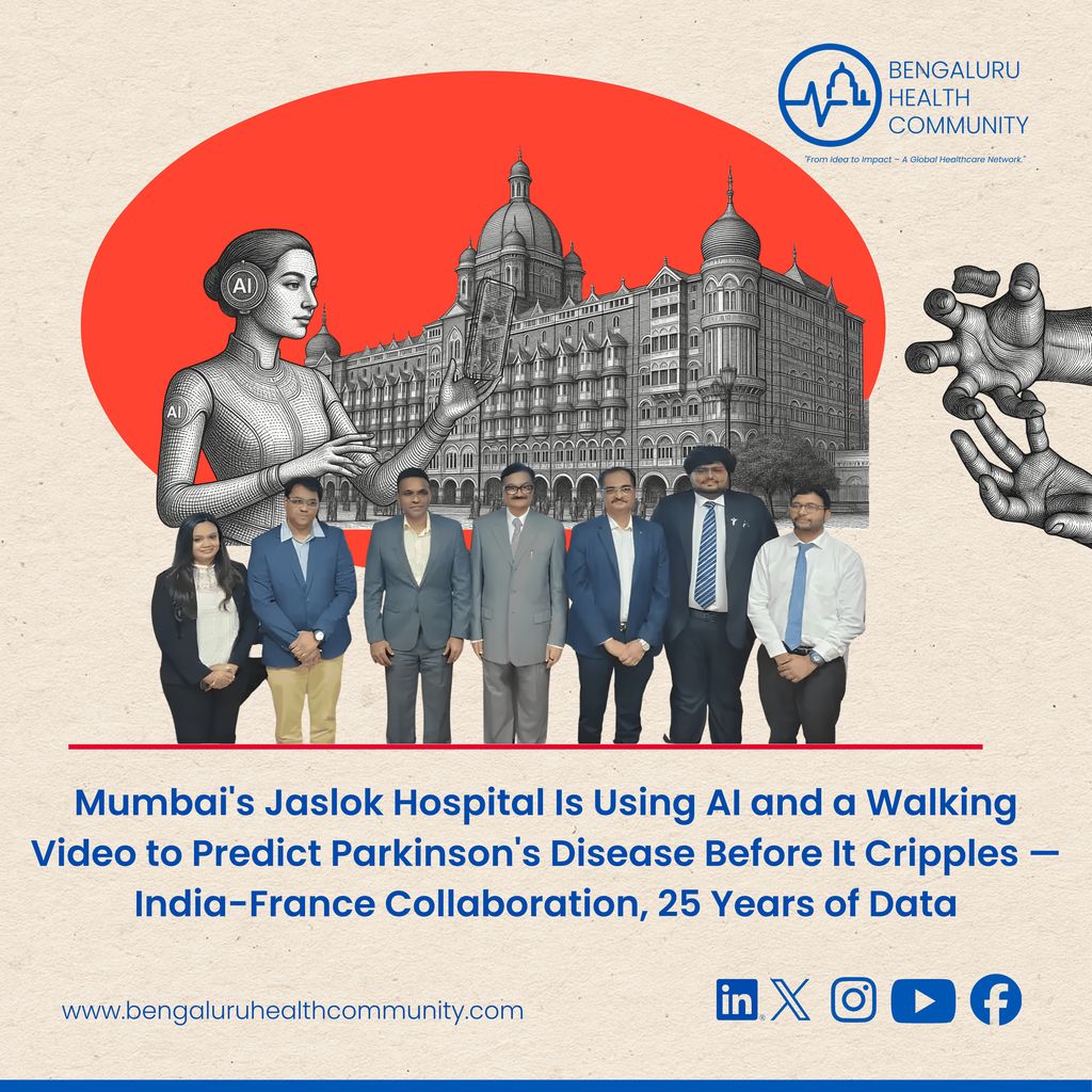 blrhealthco's tweet image. #Freezing of #Gait — the sudden 'glued feet' sensation that affects up to 80% of advanced #Parkinson's patients and causes falls, injuries, and loss of independence — currently has no reliable predictive tool. @JaslokHospital_  Mumbai is about to change that. Led by @DrPDoshi ,
