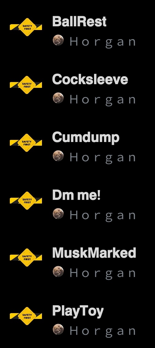 ExPrisonBrawler's tweet photo. "OH YOU FUCKIN PERVERTS. MADE SOME LISTS

Like and retweet if ye wanna be added! Hehe the cumdumpts can enter my dms freely~ need some new playthings too~" https://t.co/TBpg7uf0UI