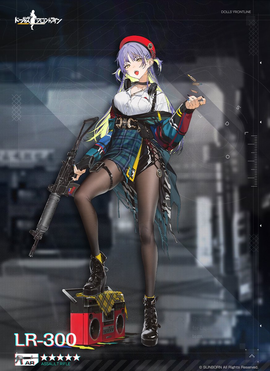 GirlsFrontline's tweet photo. 【新人形紹介】

★5 AR「LR-300」

負けず嫌いで勝ち負けにこだわり、いつも怒ったような顔をしている。驚異的な爆発力を持つが、持久力に欠け、後半はバテてしまう。

詳しくは下図をご覧ください。
「4月17日(金) メンテナンス後」より製造にて入手可能です！

#ドルフロ https://t.co/khsZfGsh7G