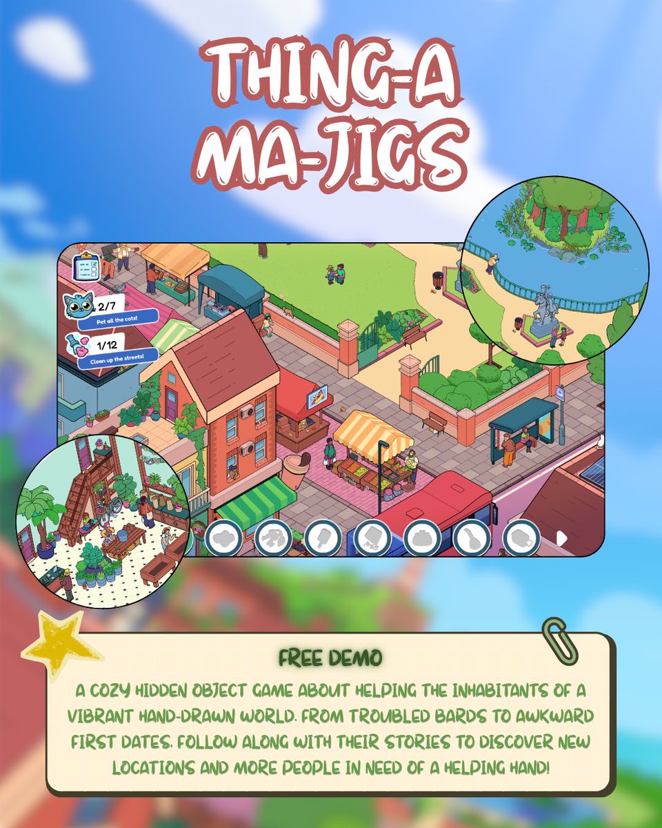 CozyZenith's tweet image. 4 Cozy Hidden Object Games 🦢🌿

If you love slow, relaxing gameplay with pretty visuals and little details to discover, this list is for you.

The full 18 game list is on my Instagram and Tiktok🌺

• Made with Canva | No AI

#cozygaming #pcgames #steamgames #cozygamer