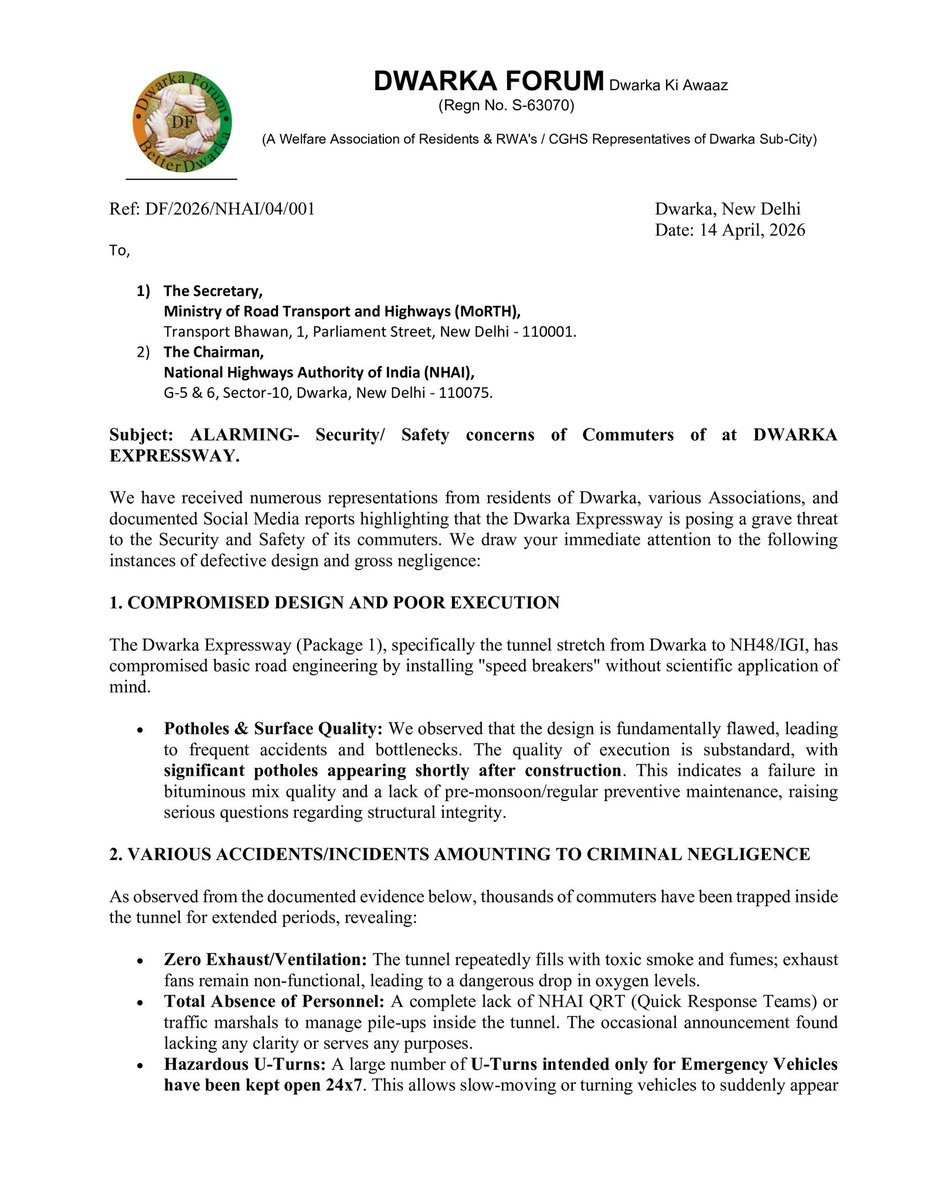 rejimonck's tweet image. Request @nitin_gadkari @OfficeOfNG 
Pls direct @MORTHIndia @NHAI_Official to looks into issues raised by over Lakhs of commuter's of #Dwarkaexpressway 

Request Media to highlight @leenadhankhar @Dwarka_Highway @PrakharSahay 
@TOIIndiaNews @htTweets @aajtak @JagranNews