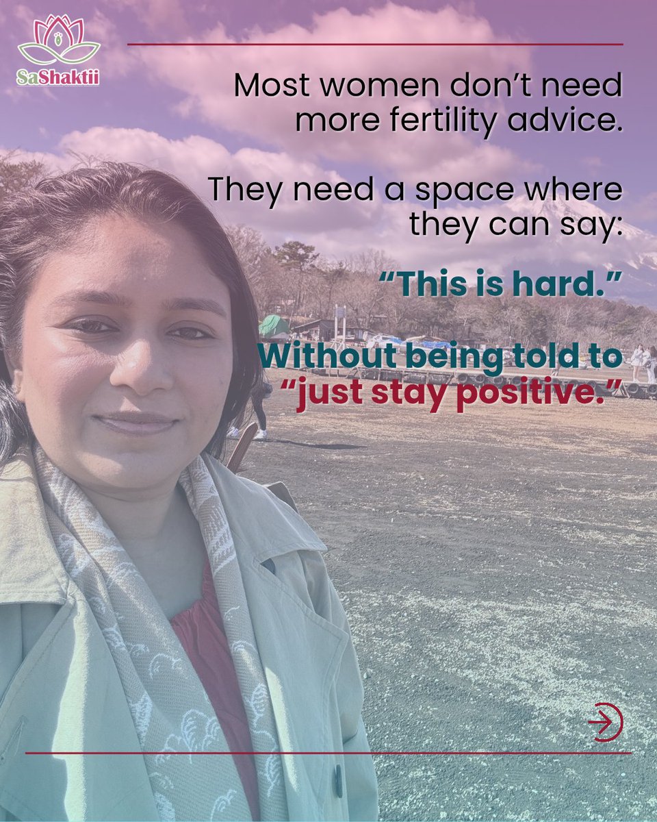 ArchanaKhemka99's tweet image. The hardest part of trying to conceive isn’t always the treatment.

It’s the silence.
The waiting.
The emotions nobody talks about.

SaShaktii is a space created so women navigating this journey don’t have to carry it alone.

#fertilityjourney #ttc #infertilitysupport #ivfjourney