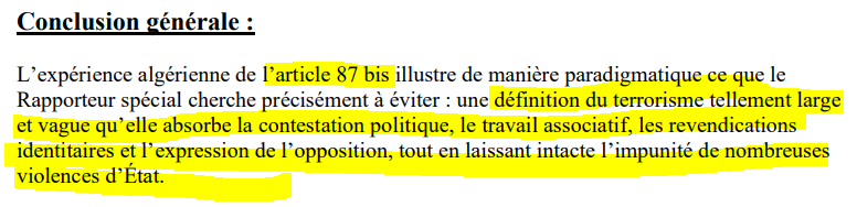 La même <a href="/RimaHas/">Rima Hassan</a> qui lutte contre la #LoiYadan trouvait parfaitement légitime l'art87bis du code pénal algérien, utilisé pour emprisonné #BoualemSansal et faire taire toute contestation du pouvoir en #Algerie
La Mecque des libertés🤥👇
ohchr.org/sites/default/…