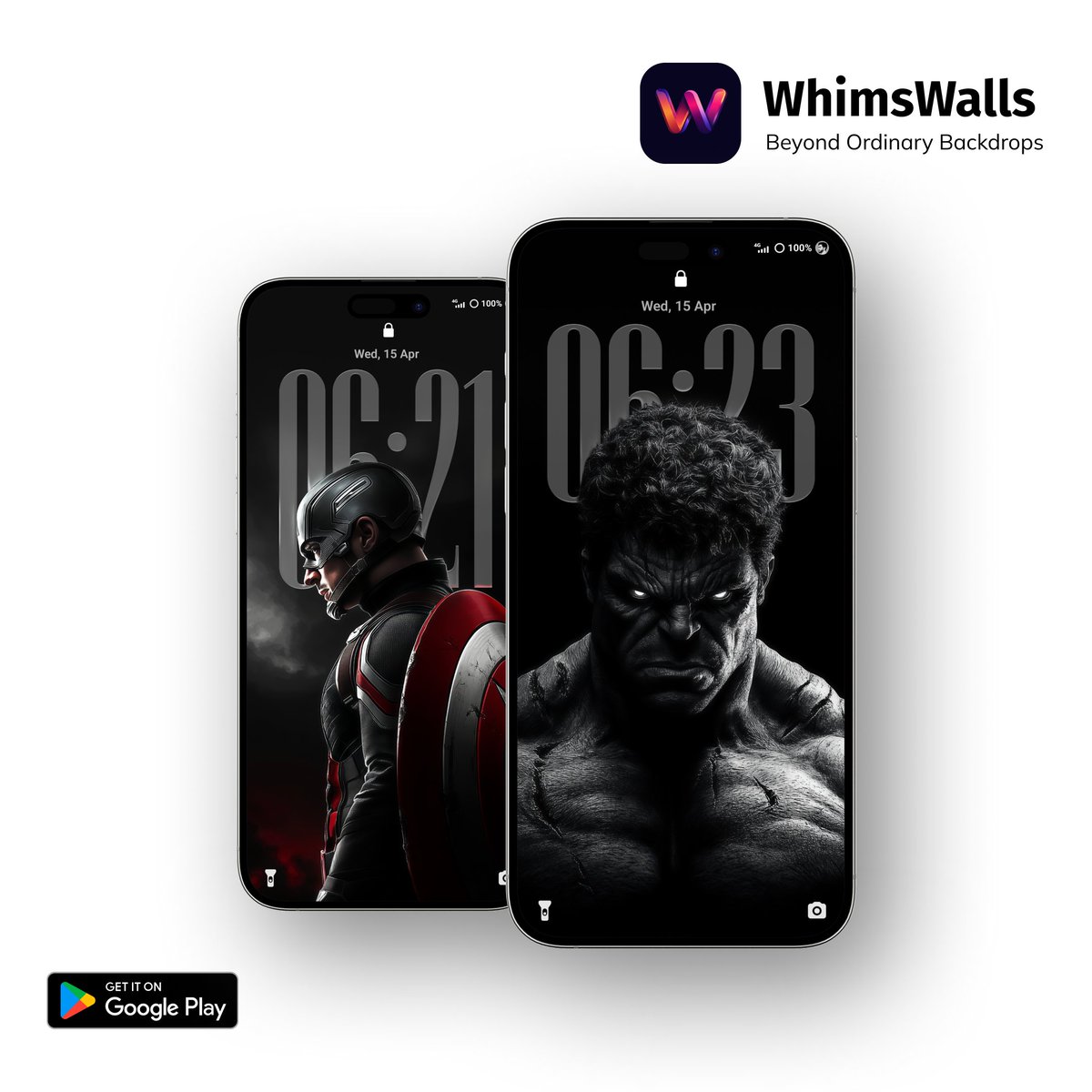 zeffisetups's tweet image. WhimsWalls just dropped fire! 🔥

Captain America vs Hulk — dark, epic &amp;amp; intense. Which one’s your next lockscreen? 👀

Download on Google Play 👇
play.google.com/store/apps/det…

#WhimsWalls #MarvelWallpapers #Superhero #LockScreen #Wallpapers