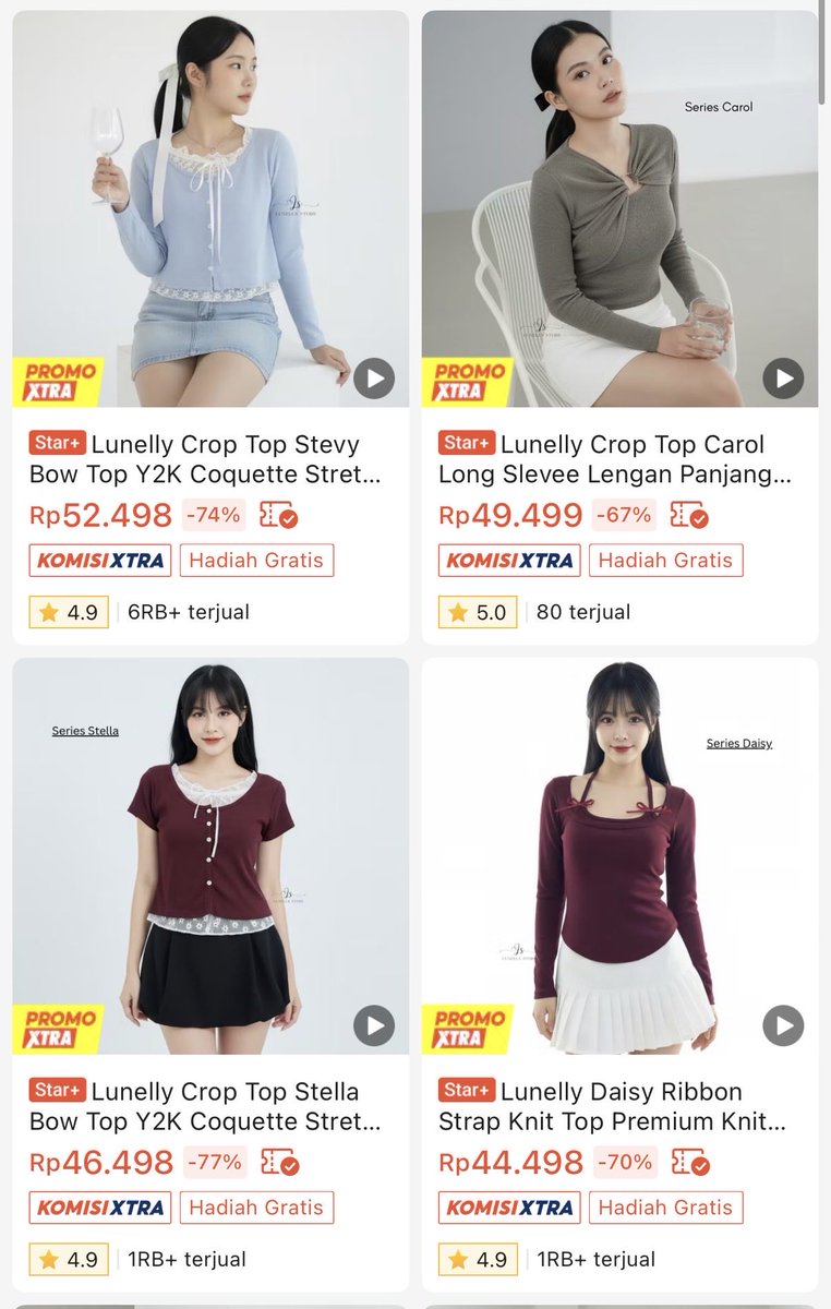 OsakaxenGA's tweet photo. Girlss look at thiss baju gemes coquette ga nyampe 50ribuuu 😱😱😱💗💋 https://t.co/Mhf3K8ePZf