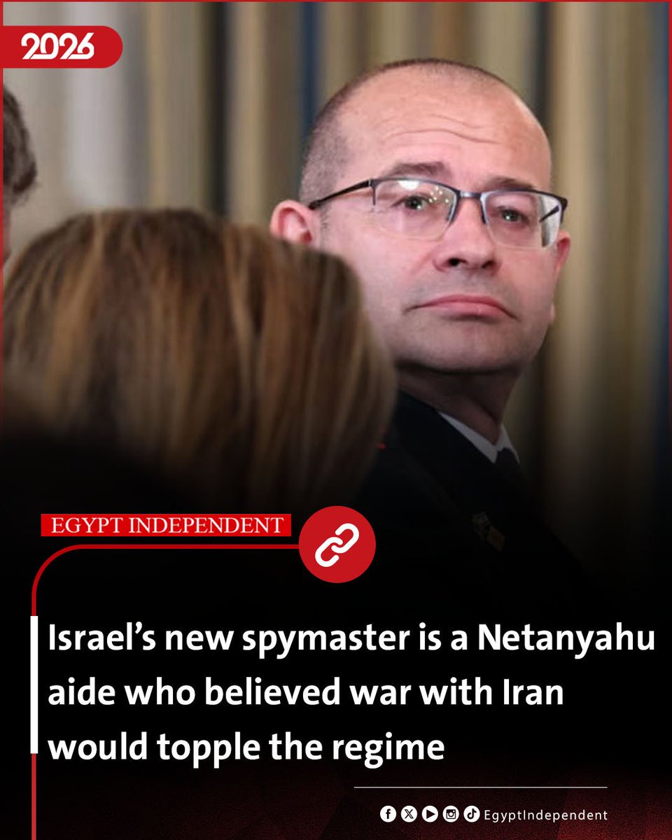 EgyIndependent's tweet image. #AMAY| Israel’s new spymaster is a Netanyahu aide who believed war with Iran would topple the regime
egyptindependent.com/israels-new-sp…