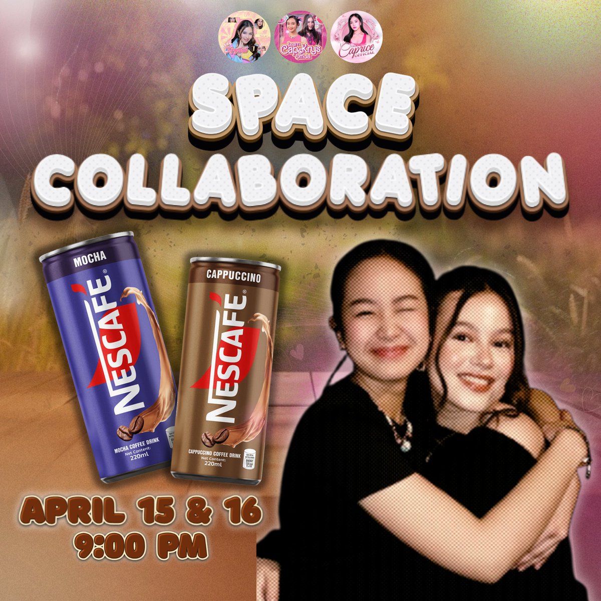 _teamkrystalofc's tweet image. In collaboration with 𝐓𝐞𝐚𝐦 𝐂𝐚𝐩𝐫𝐢𝐜𝐞, and 𝐂𝐚𝐩𝐊𝐫𝐲𝐬 𝐎𝐟𝐟𝐢𝐜𝐢𝐚𝐥, we’re inviting everyone to join our special fan space happening on 𝐀𝐩𝐫𝐢𝐥 15–16 at 9PM.

Let’s spend the night connecting, sharing stories, and celebrating the bond we all have for Caprice and