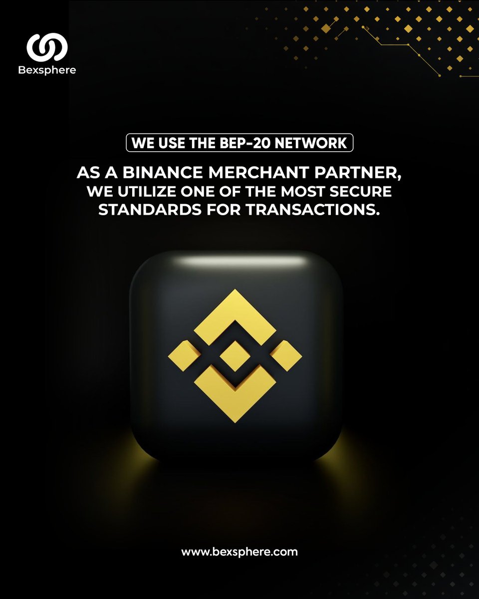 bexsphere's tweet photo. Empowering global finance with BEP-20 technology, delivering seamless, secure and efficient transactions backed by our Binance merchant partnership 🤝 and innovation

#Bexsphere #Crypto #Innovation https://t.co/zKfiCGAm9q