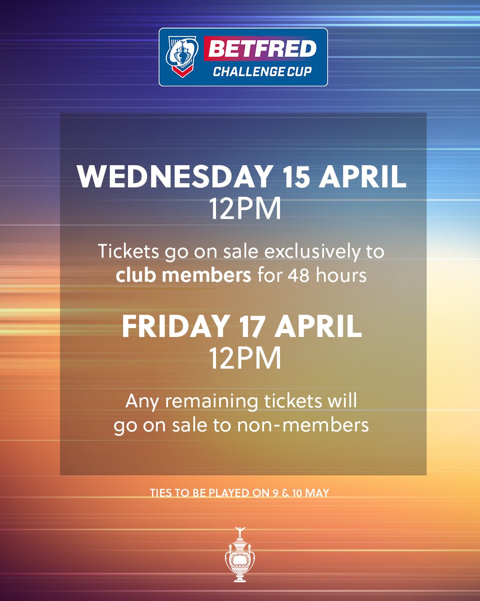 Betfred Challenge Cup tweet media