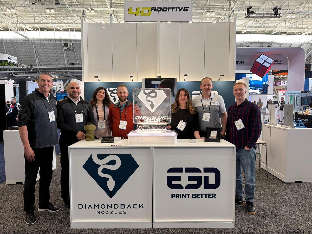 E3DOnline's tweet photo. We're having a blast at Rapid + TCT in Boston this week! ๐ฅณ
If you're attending feel free to head over to booth #1457 for a chat about how we can help you to #PrintBetter ๐คฉ
#RapidTCT #AdditiveManufacturing #3DPrinting https://t.co/rbzBpTEDph
