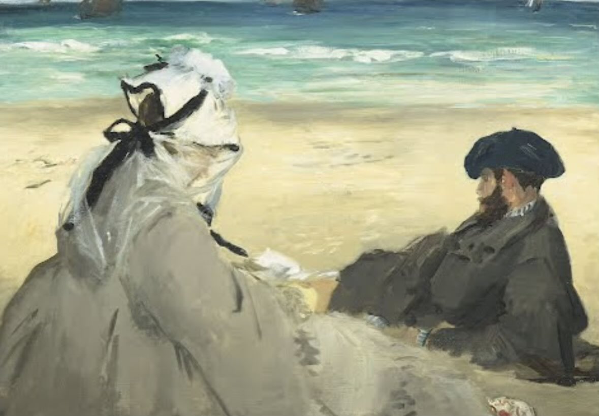 Édouard Manet ( Français, 1832-
1883): “Sur la plage”, 1873.