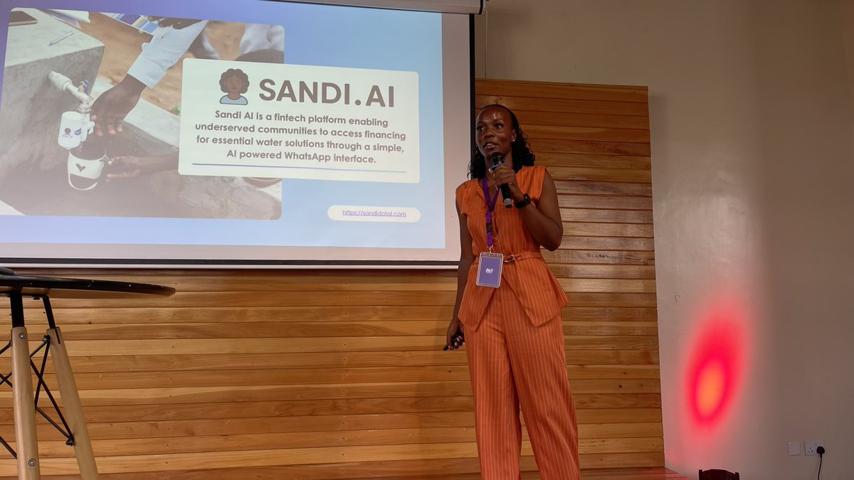 SandraNabakka's tweet photo. Honored to pitch Sandi AI at the Maji Summit in Kenya this week! 🇰🇪💧

Grateful for the conversations, connections, and energy in Nairobi. 

#MajiSummit #SandiAI #WaterAccess #FintechForGood #ClimateTech #Kenya #SDG6 https://t.co/nKsskteilm