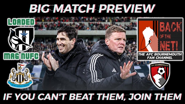 LoadedMagNUFC's tweet image. This Evening 7:30 PM on @LoadedMagNUFC 

💥Big Match Preview Newcastle United Vs 🍒​AFC Bournemouth💥with @afcbpodcast 

#NUFC #Bournemouth #NEWBOU #HWTL #PremierLeague #HWTL #EPL #NewcastleUnited  #afcbournemouth 

Join us here - Expect some #Iraola #howe discussion