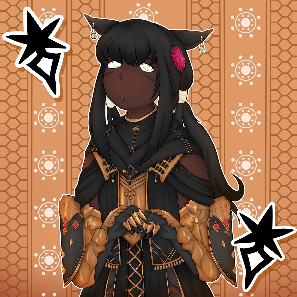 bioquil's tweet photo. ffxiv commissions for a friend i finished up eheheh im so joyous and hapy :)

#ffxiv #commission https://t.co/zqQfAkORZs