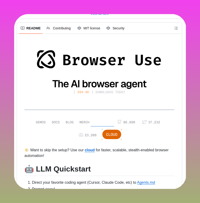 tom_doerr's tweet image. AI agent for web browser automation

github.com/browser-use/br…