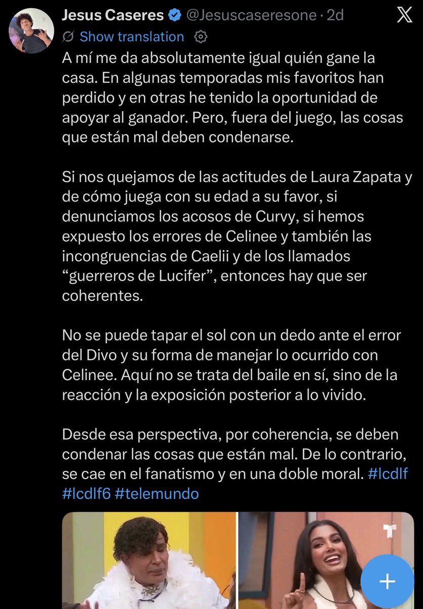 ViteInes50757's tweet photo. @Jesuscaseresone De que me perdi Jesus https://t.co/AyIuwR8LXK