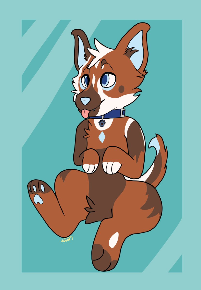 CownoseBaby's tweet photo. Did my first art trade of the year with @PerritoLocke 

My trade part is the 1st image theirs is the 2nd. 

This was so much fun and I got to work on my backgrounds even if it was simple. Thanks again for doing this art trade with me ^^ Please go check them <3 https://t.co/fY2wWRjCea