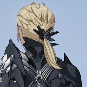 Let's have vaguely matching hairstyle and back silhouette with mama