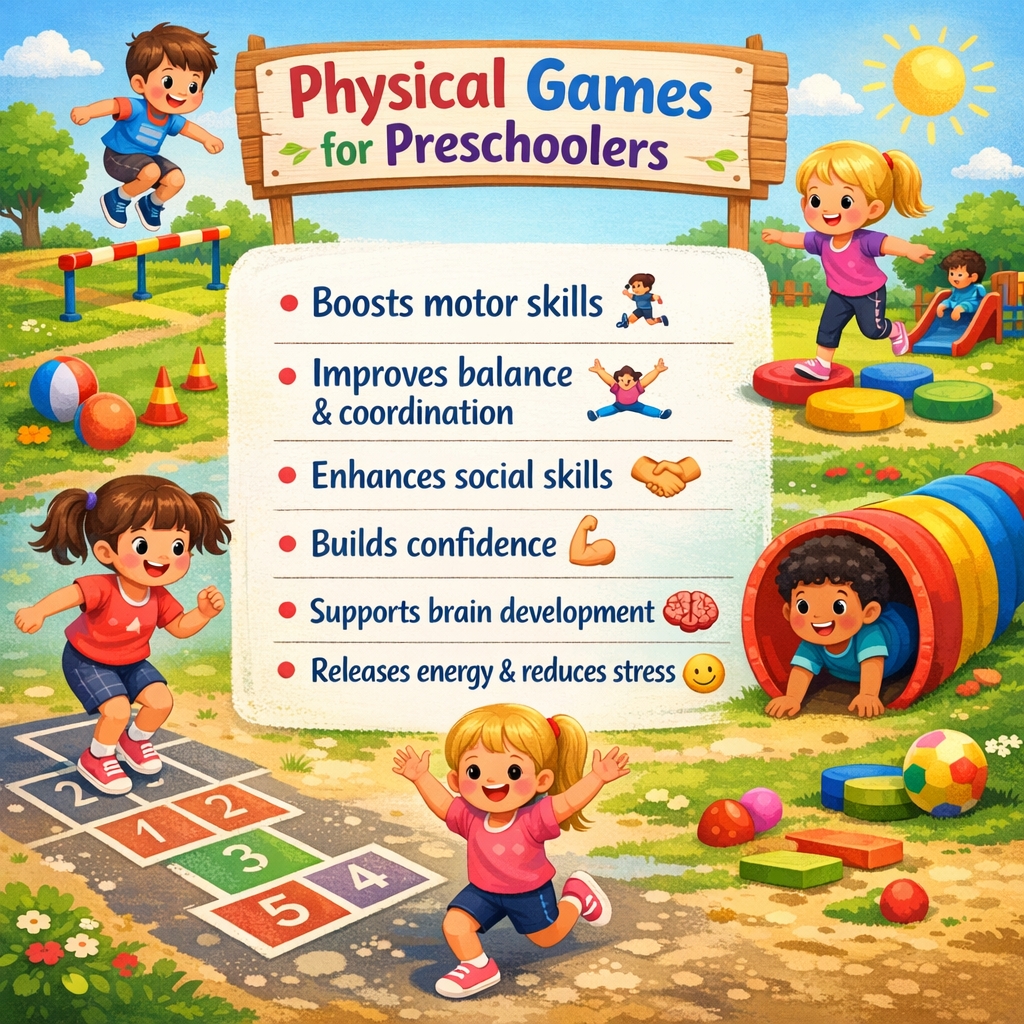 prodigycreek's tweet image. Keep your preschooler active &amp;amp; happy 🎯
Physical games = better motor skills, focus &amp;amp; confidence 💪

👉 Read more:
prodigycreekside.com/physical-games…

#KidsLearning #ParentingTips #Preschool