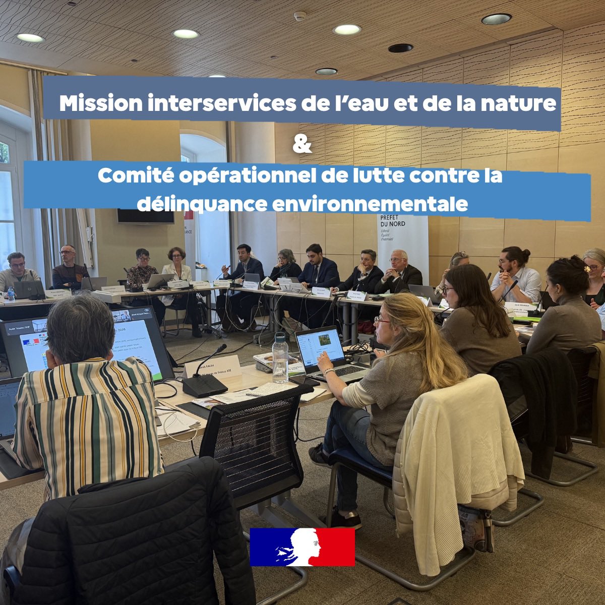 prefet59's tweet image. #Environnement #SécuritéEnvironnementale

𝐂𝐨𝐨𝐫𝐝𝐢𝐧𝐚𝐭𝐢𝐨𝐧 𝐫𝐞𝐧𝐟𝐨𝐫𝐜𝐞́𝐞 𝐟𝐚𝐜𝐞 𝐚𝐮𝐱 𝐚𝐭𝐭𝐞𝐢𝐧𝐭𝐞𝐬 𝐚̀ 𝐥’𝐞𝐧𝐯𝐢𝐫𝐨𝐧𝐧𝐞𝐦𝐞𝐧𝐭

🌿 Une réunion commune de la mission interservices de l’eau et de la nature (MISEN) et du comité opérationnel de lutte