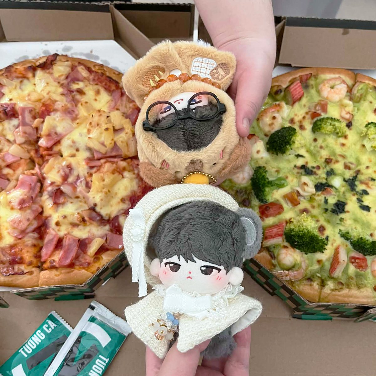 samhacmieu's tweet image. Boo Peyz Pizza nhom nhom~ 🐻‍❄️🐨🍕

#Canyon #Peyz