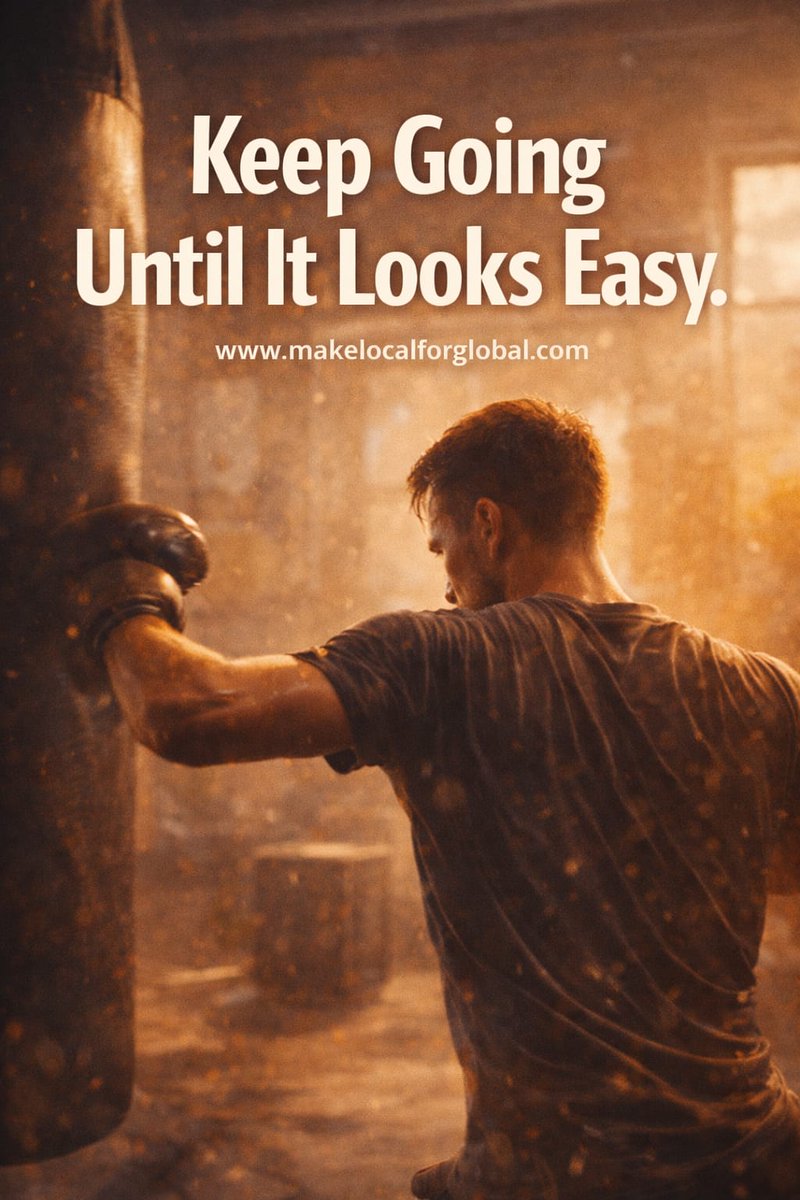 People praise the result but miss the repetitions behind it. What looks natural was once difficult. Stay with it when it feels slow. Practise again. Improve one part. Return tomorrow. Hard things can become your strength.