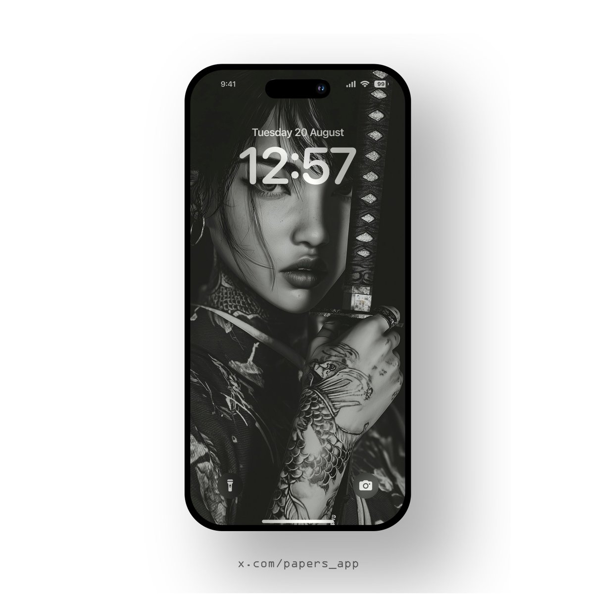 Papers_app's tweet image. Sharp aesthetics, sharper blade. ⚔️🖤 #Wallpaper #DarkAesthetic