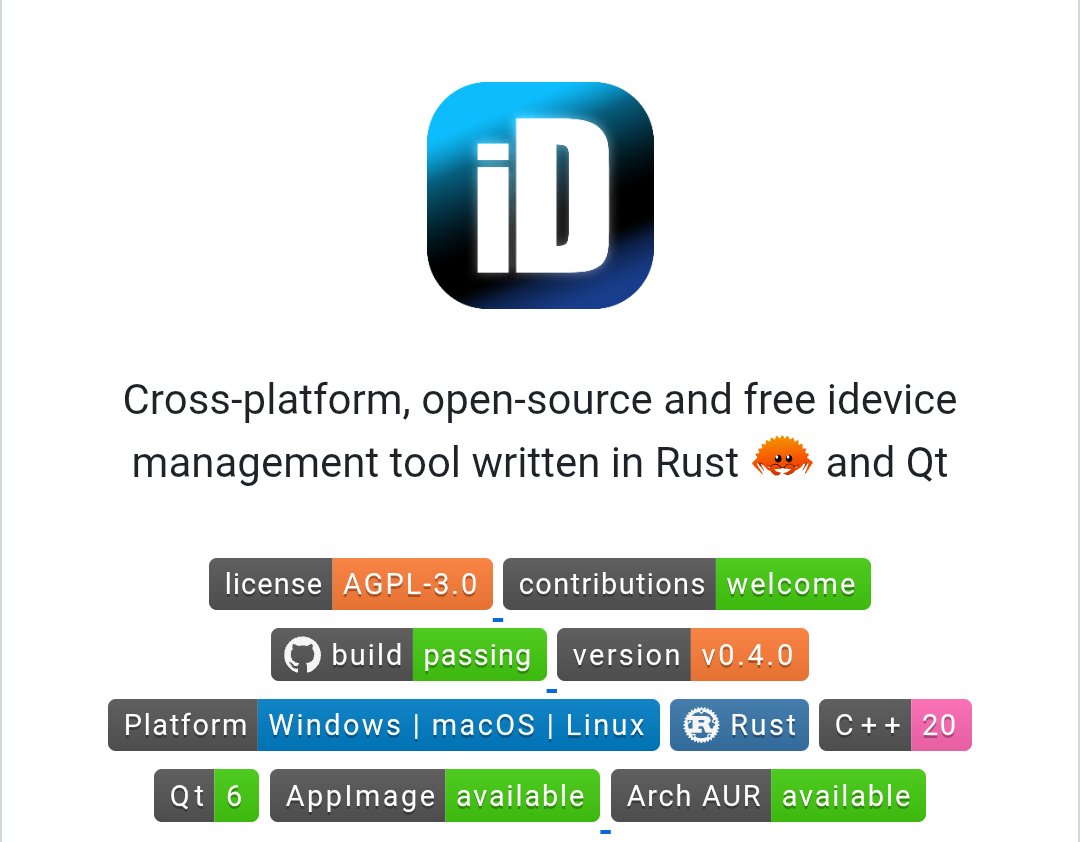 Techjunkie_Aman's tweet photo. This iOS tool just got a massive update.

iDescriptor v0.4.0:

• Wireless device support (no cable needed)  
• iOS 17+ features now working again  
• Faster + more stable (moved to Rust backend)  
• New UI (Windows 11 Mica effect)  
• Live status tracking for tasks  

What this means:

• No more plugging in every time  
• Better compatibility with newer iOS  
• Smoother + more reliable performance  

Also:

• Cross-platform (Windows, macOS, Linux)  
• Actively being developed  
• Frequent updates + fixes  

This tool keeps improving fast.

Still underrated.