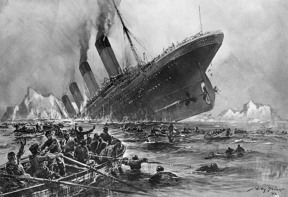 Today we remember the 1,500 (approx) people who died after the Titanic sank 114 years ago this day. #Titanic