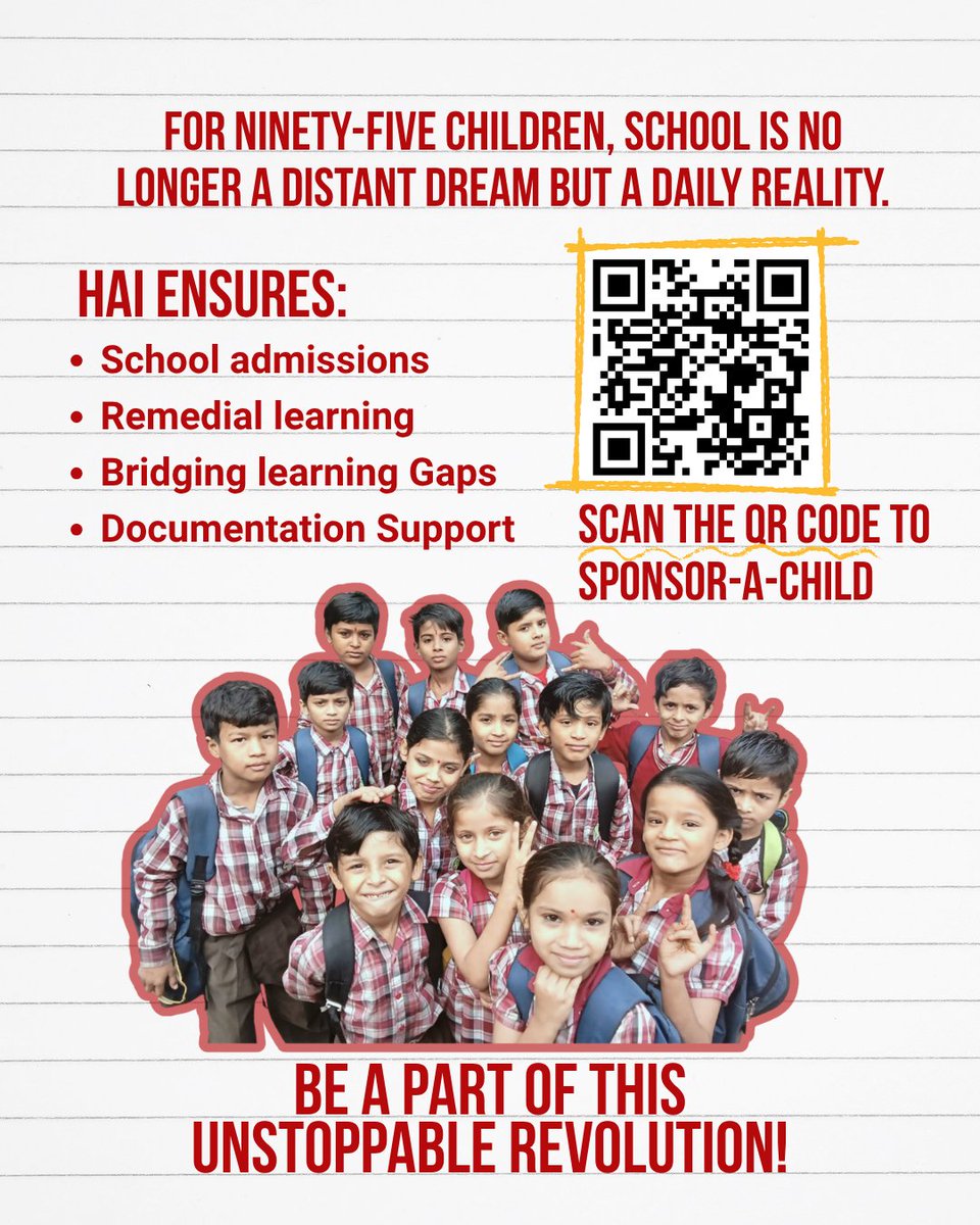 humanaidint's tweet image. Achievement unlocked!🏅
All Signature Bridge Refugee children passed their school final exams!

HAI’s Remedial Education Centre supports the most vulnerable children, made possible by our generous sponsors. hai-india.org/sponsor-a-child

#EducationForAll #RefugeeSupport #Impact