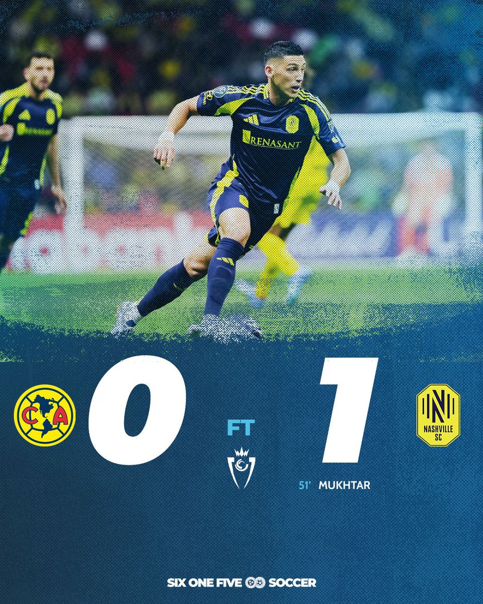 615Soccer's tweet photo. FT! Nashville SC are into the Concacaf Champions Cup semifinals! The first-ever MLS team to win a match at the Azteca! https://t.co/tGgYgGTEaV
