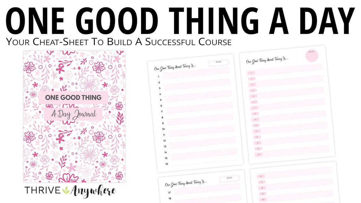 DonnaSLam's tweet image. FREE! "One Good Thing A Day Journal." Every day may not be a good but there is something good in every day. Capture and remember the good things that happen everyday. Doing so increases gratitude and inner peace. #LeadGeneration #Persistence #success 
DonnaPresents.com/FreeLCJournal